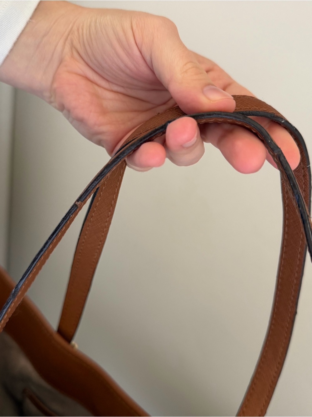 Michael Kors Large Cognac Leather Tote - Picture 5 of 9